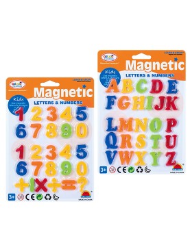 Μαγνητικά Γράμματα &amp; Αριθμοί σε Καρτέλα 15x21cm ToyMarkt 913533