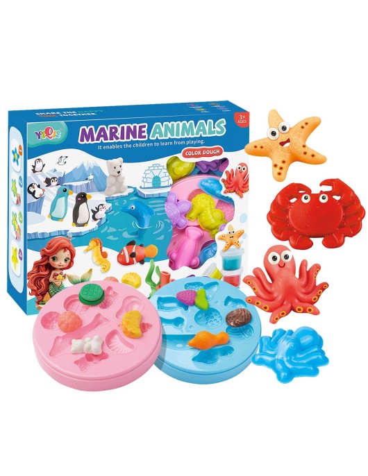 Κουτί Ζυμαράκια Θαλάσσια ζώα 27x21x6cm ToyMarkt 913535