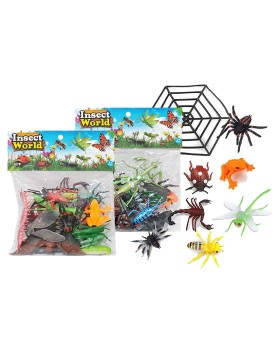 Σετ 15 Έντομα 17x20cm ToyMarkt 913541