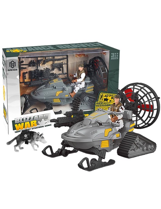 Στρατιωτικό Έλκηθρο Ερπυστριοφόρο σε Κουτί 28x18x10cm ToyMarkt 913552