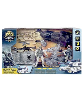 Στρατιωτικό Ερπυστριοφόρο + Σκάφος σε Κουτί 34x21x8cm ToyMarkt 913557