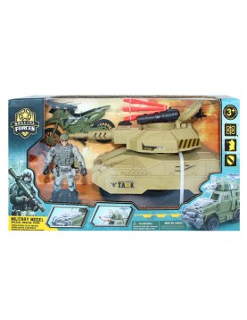 Στρατιωτικό Τανκ + Μότο 32x18x11cm ToyMarkt 913559