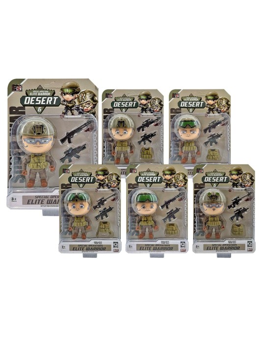 Στρατιωτάκι Desert σε Καρτέλα 16x22x5cm ToyMarkt 913603