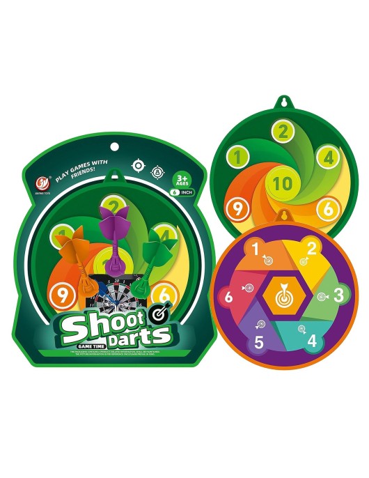 Στόχος 15cm Διπλής Όψης με Βελάκια 19x22x3cm ToyMarkt 913610