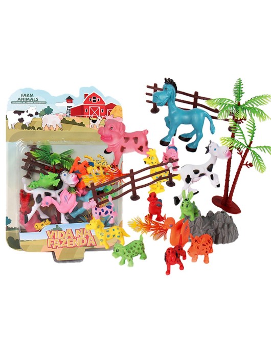 Αστεία Ζωάκια σε Καρτέλα 16x25x5cm ToyMarkt 913613