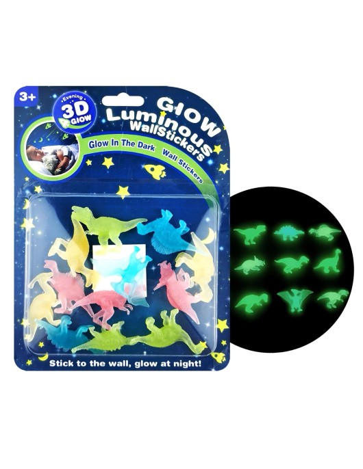 Φωσφορίζοντα Δεινοσαυράκια σε Καρτέλα 16x21x1,5cm ToyMarkt 913615