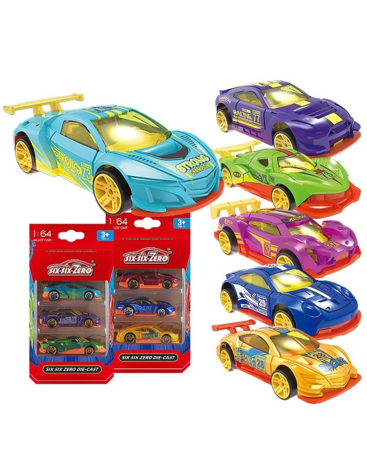 Σετ 3 Οχήματα die Cast Metal Free Wheels 10x19x3.5cm ToyMarkt 913628