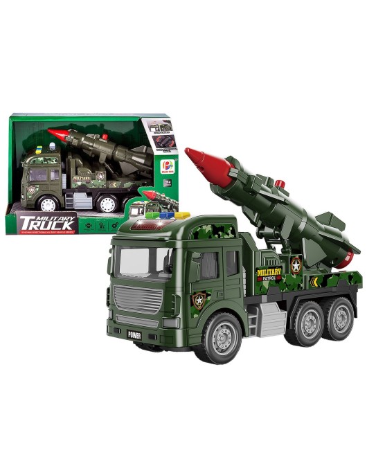 Στρατιωτικό Όχημα Ελεύθερης Κατεύθυνσης με φως + Μουσική 21x14x9cm ToyMarkt 913635