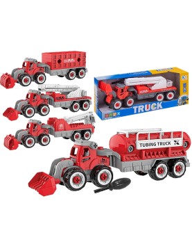 Τρακτέρ Free Wheels Πυροσβεστικής 33x12x8cm ToyMarkt 913646