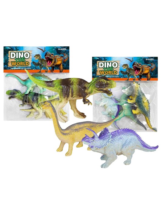 3 Δεινόσαυροι 16cm σε Σακουλάκι 20x16x3cm ToyMarkt 913662