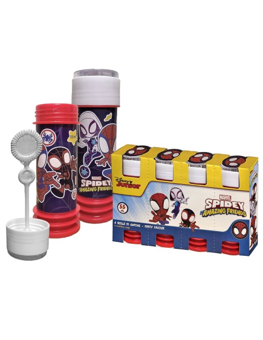 Σαπουνόφουσκες Spidey & Friends σετ 4 τεμ 55ml Spiderman