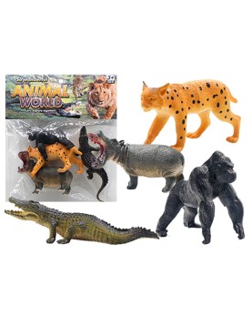 Ζώα Άγρια σετ=4τεμ 23x23cm ToyMarkt 913685