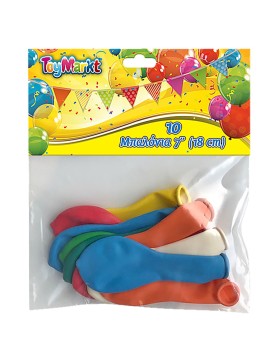 Σετ 10 τεμ Μπαλόνια 7" 18cm ToyMarkt 9199