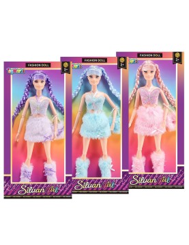 Κούκλα 29cm Κοτσίδες &amp; Γούνινες Μπότες 16x33x5cm ToyMarkt 922103