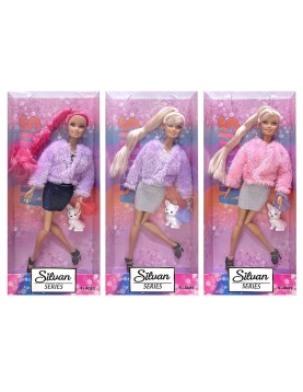 Κούκλα 29cm &amp; Ζωάκι pet 14x32x5cm ToyMarkt 922104