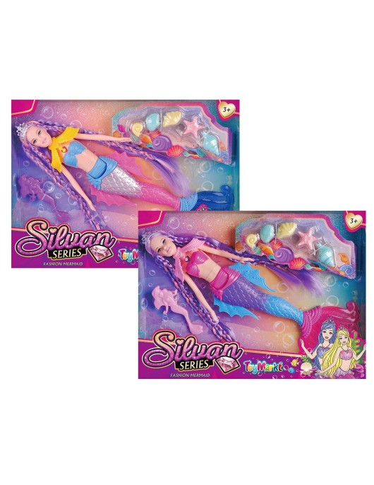 Κούκλα 29cm Γοργόνα με φως & Μουσική 35x26x5cm ToyMarkt 922106