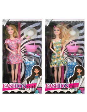 Κούκλα 29cm Fashion Έξτρα Φόρεμα, Αξεσουάρ 16x32x5cm ToyMarkt 922110