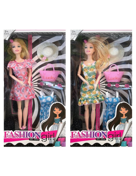 Κούκλα 29cm Fashion Έξτρα Φόρεμα, Αξεσουάρ 16x32x5cm ToyMarkt 922110