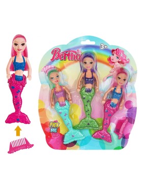 Μικρή Καρτέλα 3 Γοργόνες 17cm 23x26x3cm ToyMarkt 922113