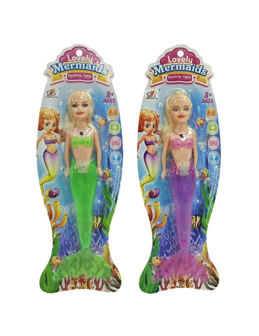 Γοργόνα με φως σε Καρτέλα 12x36x3cm ToyMarkt 922115