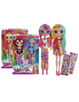 Σετ 2 Μοντέρνες Κούκλες με Στίκερς 20x29x5cm ToyMarkt 922120