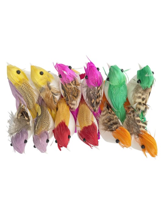 Πούλια Χρωματιστά πακ=12τεμ 9x3cm Bunny's 931031