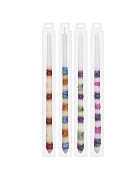 Λαμπάδα Ανάγλυφη Δαχτυλίδια Πιτσιλωτή 40cm Bunny's 931201