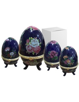 Αυγό Πορσελάνινο Μπιζουτιερα 12x8cm Bunny's 931406