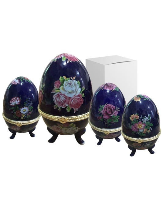 Αυγό Πορσελάνινο Μπιζουτιερα 12x8cm Bunny's 931406