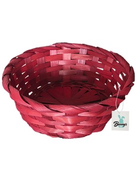 Καλάθι Bamboo Κόκκινο ø18x7cm Bunny's 931487