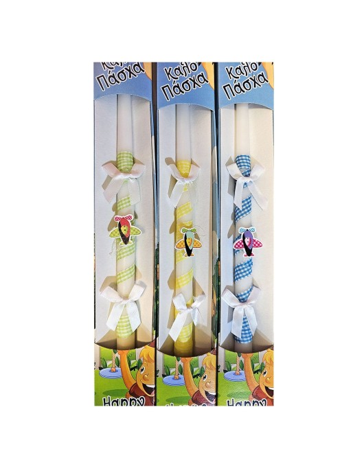 Λαμπάδα Αεροπλανάκι σε Χρωματιστό Κουτί 36cm x ø17mm Bunny's 931508