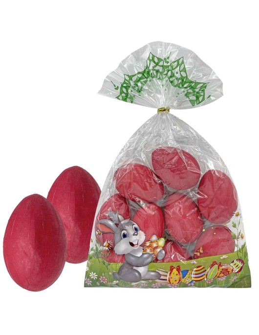 Αυγα Χάρτινα 9 τεμ Κόκκινα 6cm Bunny's 931584