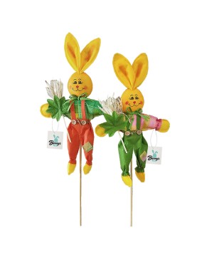 Λαγός με Στάχι σε Καλάμι 58cm (κούκλα 40cm) Bunny's 931603