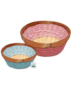 Καλάθι Bamboo Ξύλινο Περίγυρο ø19x6cm Bunny's 931669
