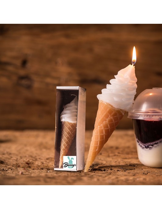 Κερί Παγωτό Χωνάκι 16x ø5cm Bunny's 931673