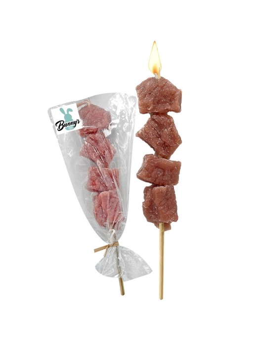 Κερί 3d Καλαμάκι Σουβλάκι 20x4x4cm Bunny's 931839