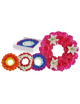 Στεφάνι Τριαντάφυλλα 43cm Κουτί ø43cm Bunny's 93205