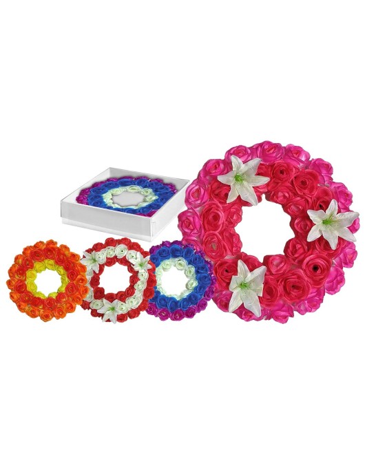 Στεφάνι Τριαντάφυλλα 43cm Κουτί ø43cm Bunny's 93205