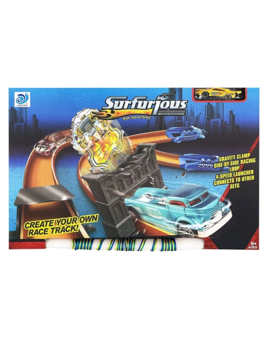 Λαμπάδα Αυτοκινητόδρομος με Γέφυρα Μπαταρίας 42x31x6cm Bunny's 932036