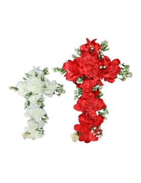 Σταυρός με 8 Τριαντάφυλλα 45x24cm Bunny's 932068