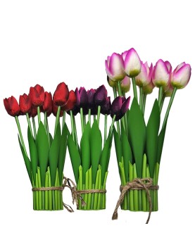 Γλαστράκι με Τουλίπες 26x6cm Bunny's 932071