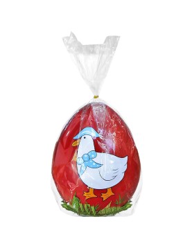 Αυγό Πλαστικό Κόκκινο με Γρασίδι 15x12cm Bunny's 932090