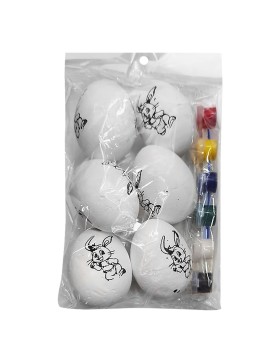 Σετ Ζωγραφικής με Αυγα &amp; Μπογιές 19x12cm Bunny's 932096