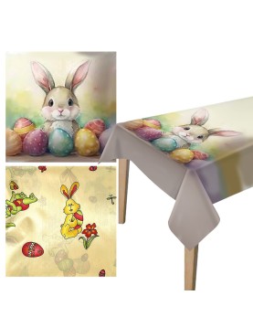 Τραπεζομαντηλο Πασχαλινό 150x150cm Bunny's 932106