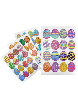 Στίκερ Πασχαλινά Αυγα σετ=12 Φύλλα 18x13cm Bunny's 932137