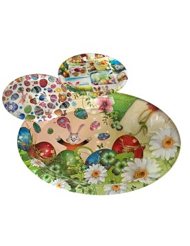 Δίσκος Οβάλ Πασχαλινός 37x27cm Bunny's 932142