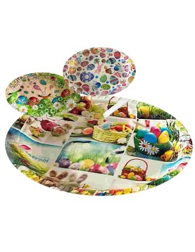 Δίσκος Οβάλ Βαθύς Πασχαλινός 39x29cm Bunny's 932143