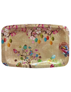 Δίσκος Ορθογώνιος Κυρτός Πασχαλινός 33x22cm Bunny's 932144