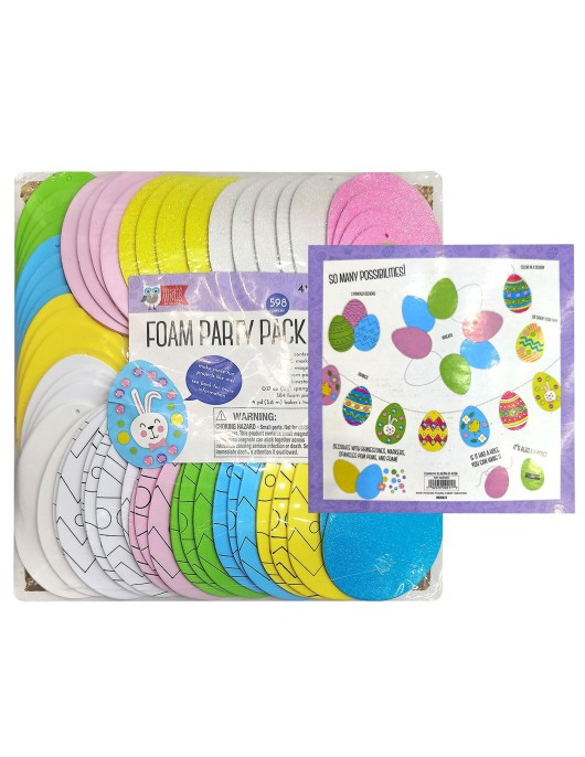 Αυγά Αφρώδη Διακοσμητικά Αυγό= ~10cm Σύνολο= 25x25cm Bunny's 932218