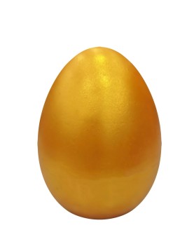 Αυγό Κεραμικό Χρυσό Μεσαίο 12x9cm Bunny's 932227
